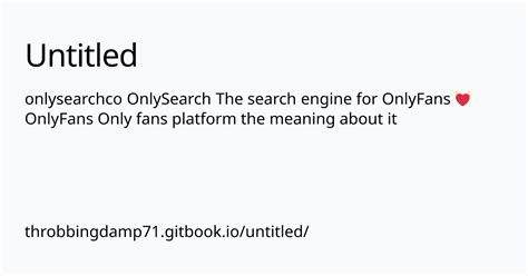 leaked pnly fans|OnlySearch — The search engine for OnlyFans